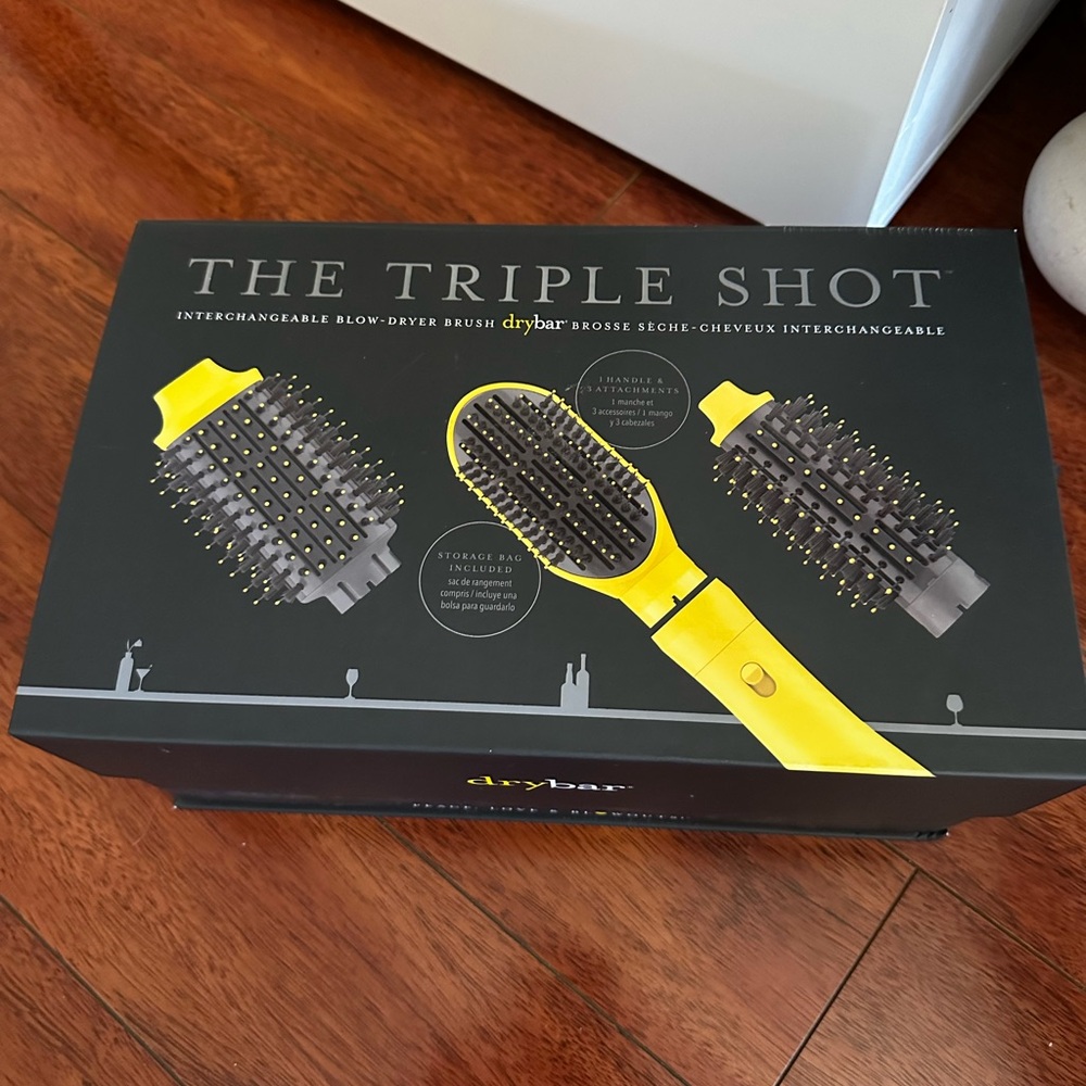 Drybar The Triple Shot Interchangeable Blow-Dryer Brush - Yellow and Black